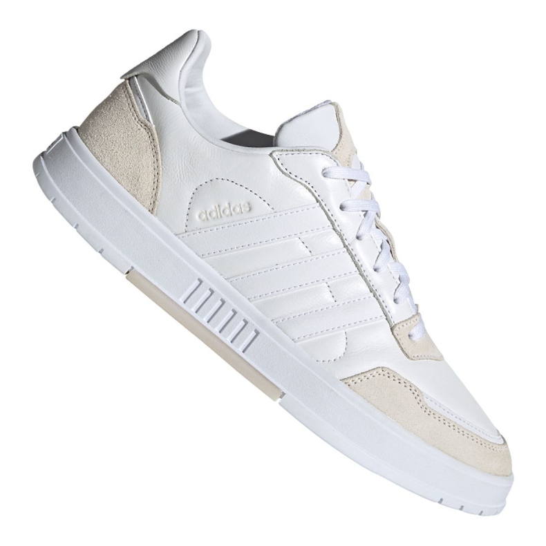 Sapatos Adidas Courtmaster M FW2890 bege branco