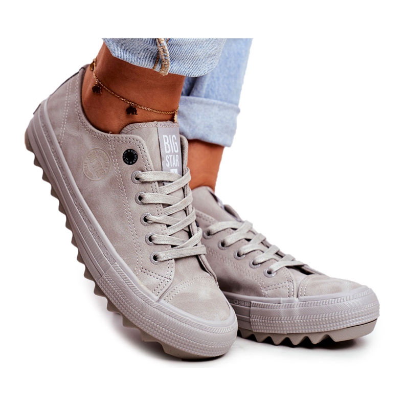 Tênis feminino Big Star Grey GG274075 cinza