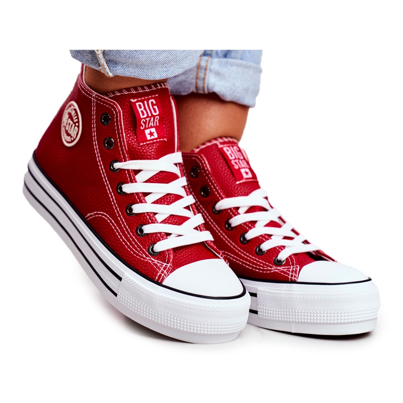 Tênis feminino Big Star Red GG274014 vermelho
