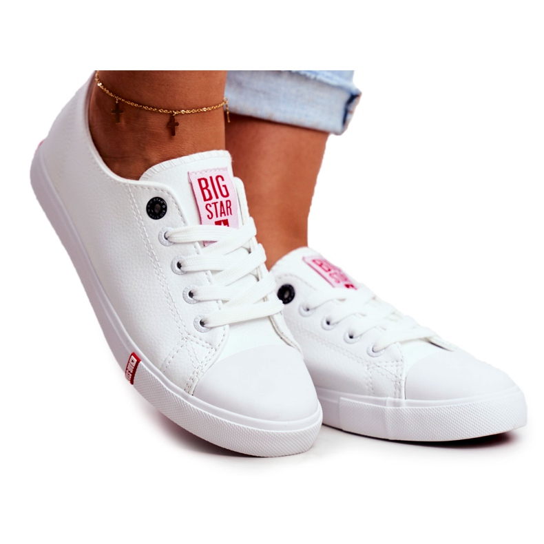 Tênis feminino Big Star White GG274005 branco