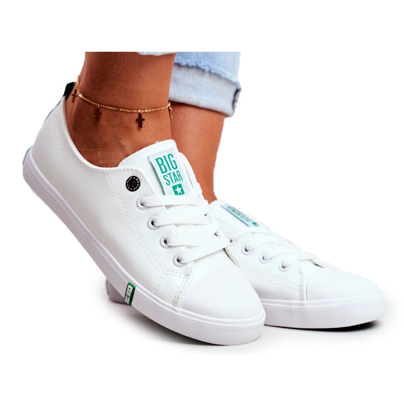 Tênis feminino Big Star White GG274006 branco