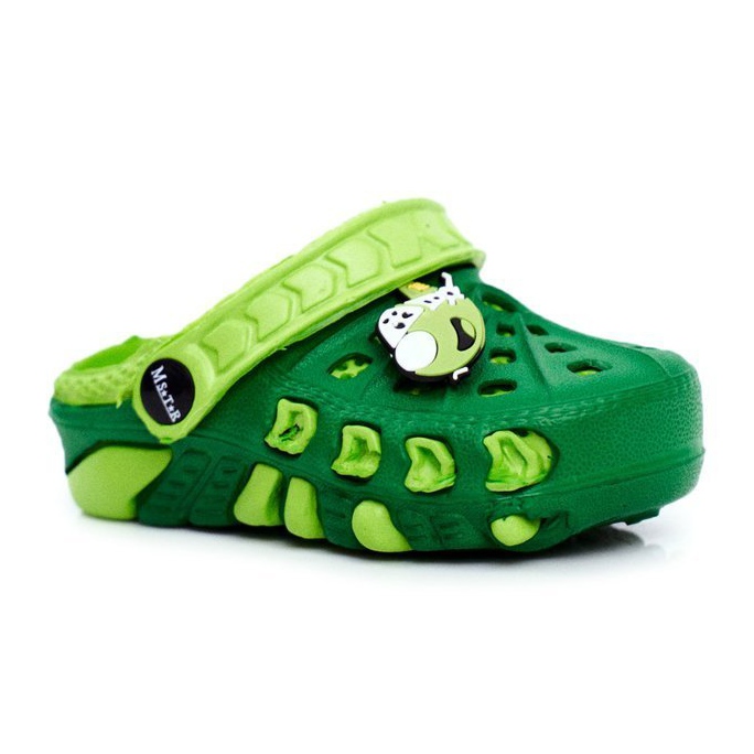 Crocs de espuma verde infantil Plano verde Donald