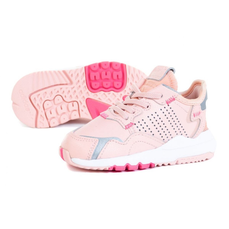 Adidas Nite Jogger El I Jr EG6992 rosa cinza