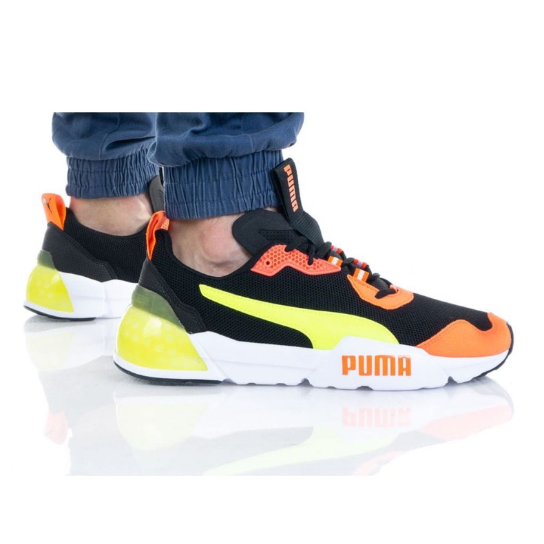 Sapatos Puma Cell Phantom M 192939 07 preto laranja amarelo