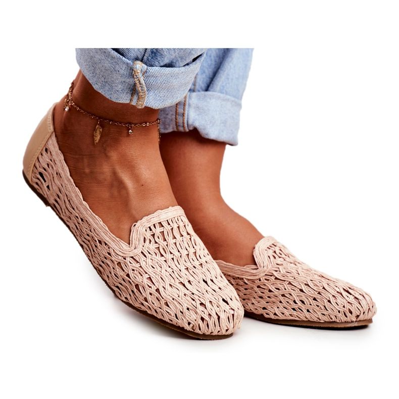 Bailarinas Lu Boo Trançado Bege 4Ever feminino