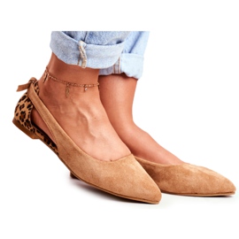 Lu Boo Ballerina In Spitz Suede Camel Better marrom