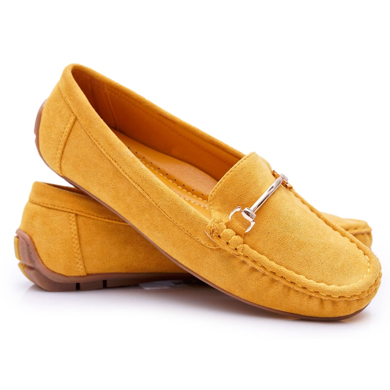 SEA Mocassim amarelo feminino camurça Sonnero