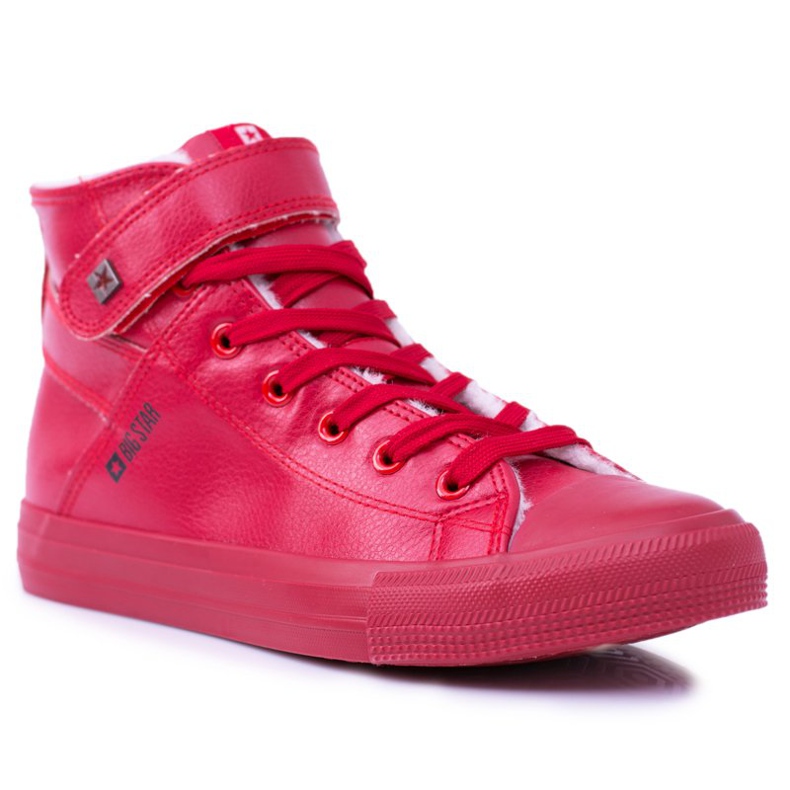 Tênis femininos com isolamento vermelho Big Star V274529FW
