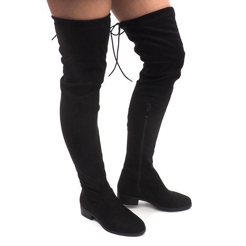 Botas de camurça AB02-53 Pretas preto