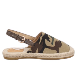 Alpercatas com calcanhar aberto camuflagem HH-119 verde Alpercatas com calcanhar aberto camuflagem HH-119 verde
