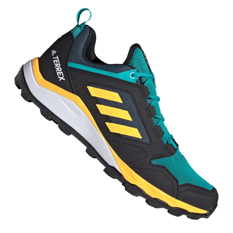 Sapatos Adidas Terrex Agravic Trail M FV2418 preto multicolorido verde amarelo