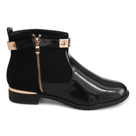 Botas Elegantes Com Zíper CM32A Preto