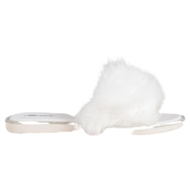 Bona Chinelos elegantes com pele branco