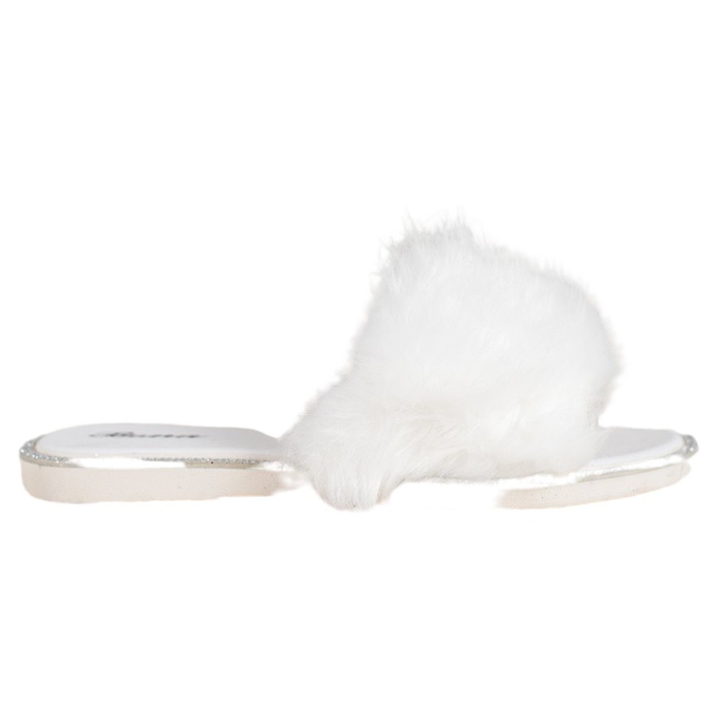 Bona Chinelos elegantes com pele branco