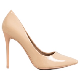 Small Swan Alfinetes envernizados castanho