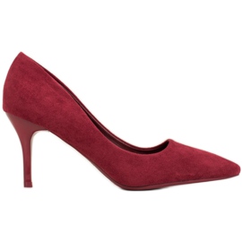 Small Swan Salto alto casual vermelho