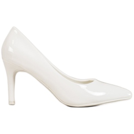 Small Swan Alfinetes envernizados branco