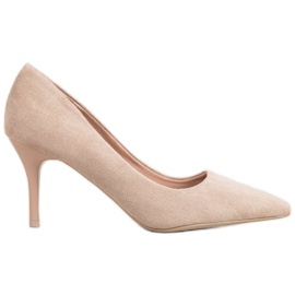 Small Swan Salto alto casual marrom