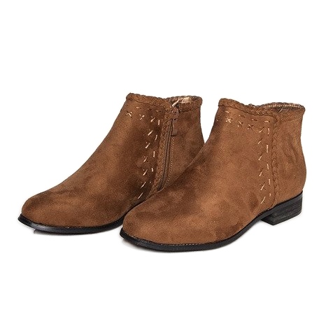 Botas de camurça botas Chelsea 100-602 Camel castanho Botas de camurça botas Chelsea 100-602 Camel castanho