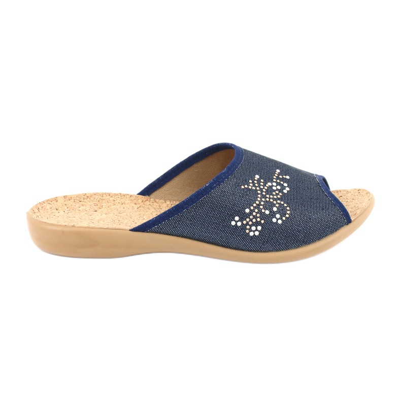 Sapatos femininos Befado pu 254D107 azul marinho