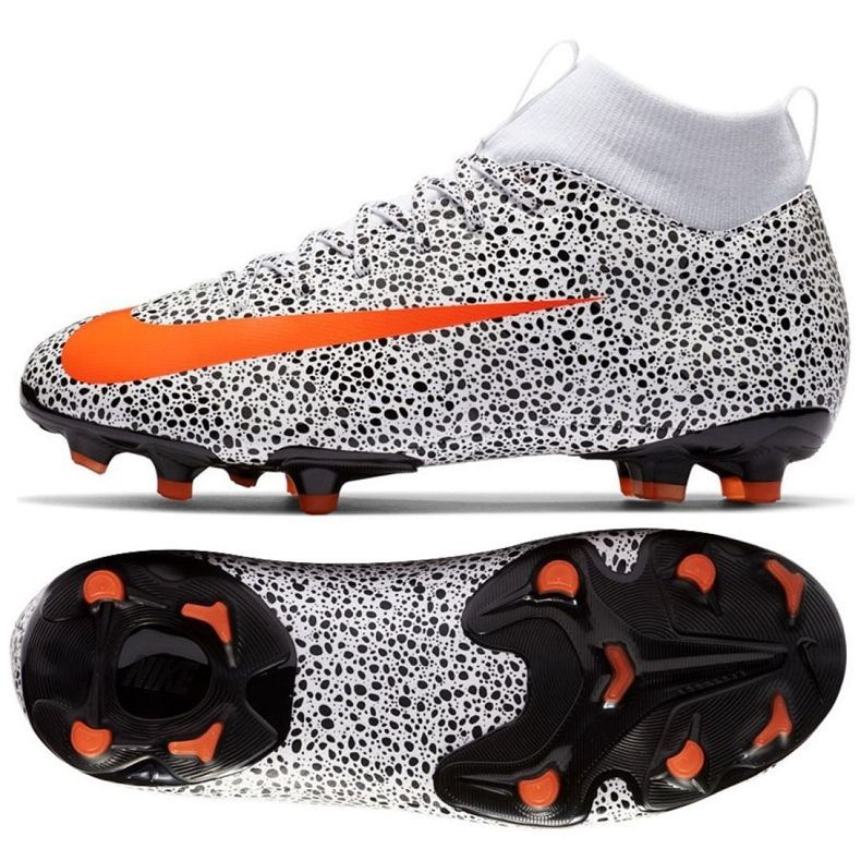 Chuteiras Nike Mercurial Superfly 7 Academy CR7 FG / MG Jr CV3182-180 multicolorido branco