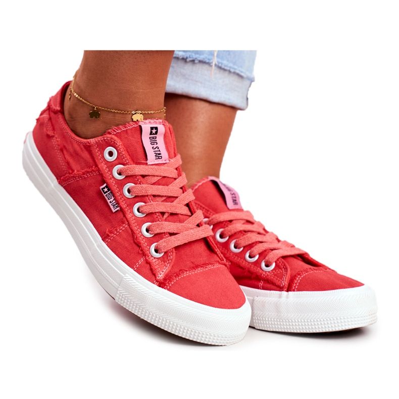 Tênis feminino Big Star Red DD274449 vermelho