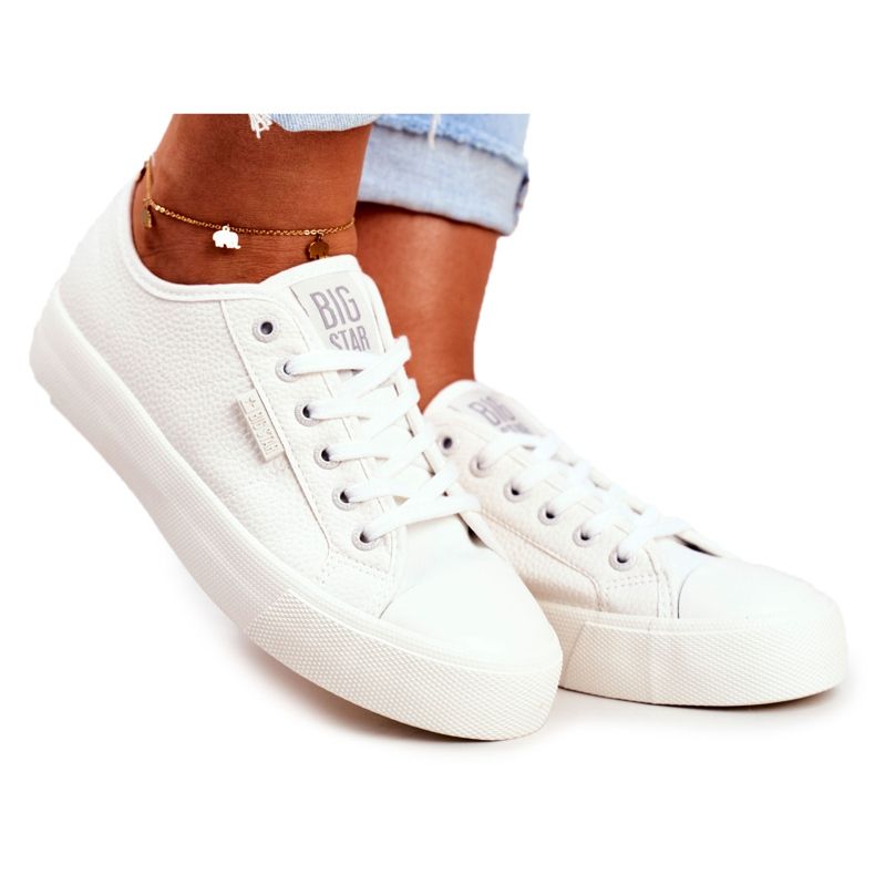 Tênis feminino Big Star White GG274098 branco