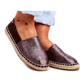 Alpargatas femininas com solado trançado marrom Big Star DD274A146
