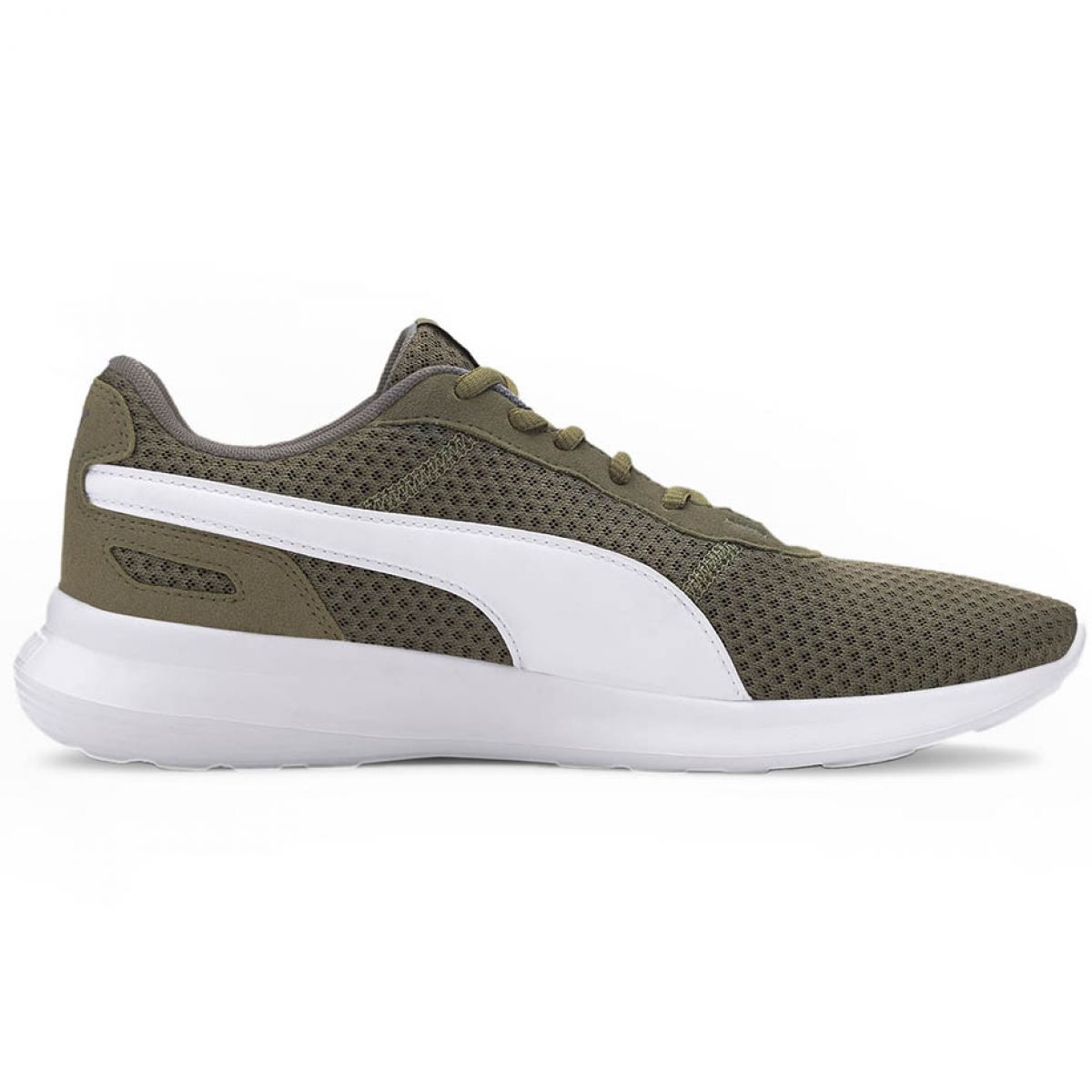 tenis puma verde e branco