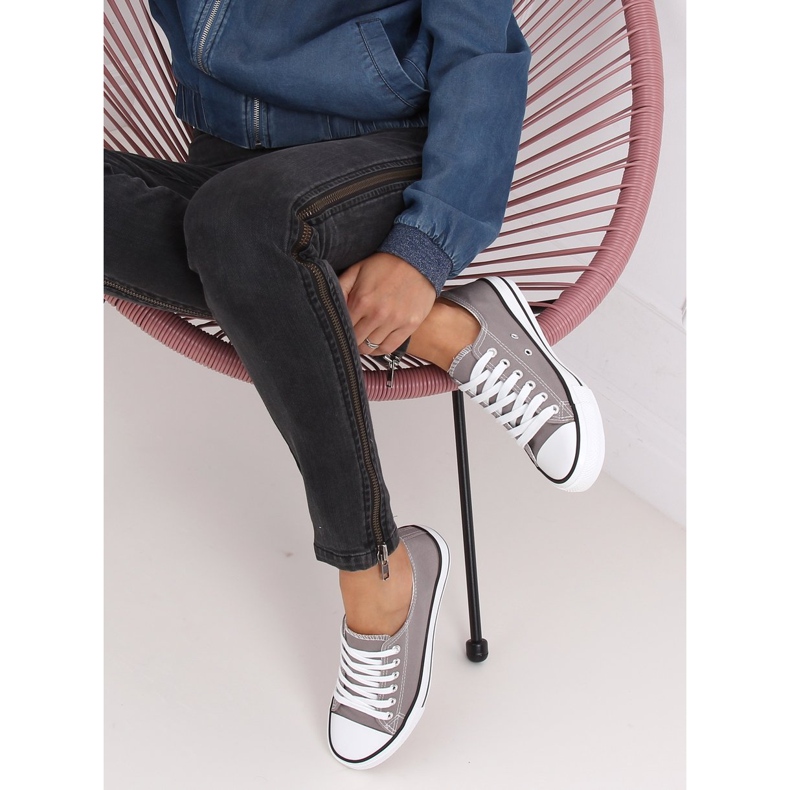 Tênis clássico feminino cinza JD05P cinza