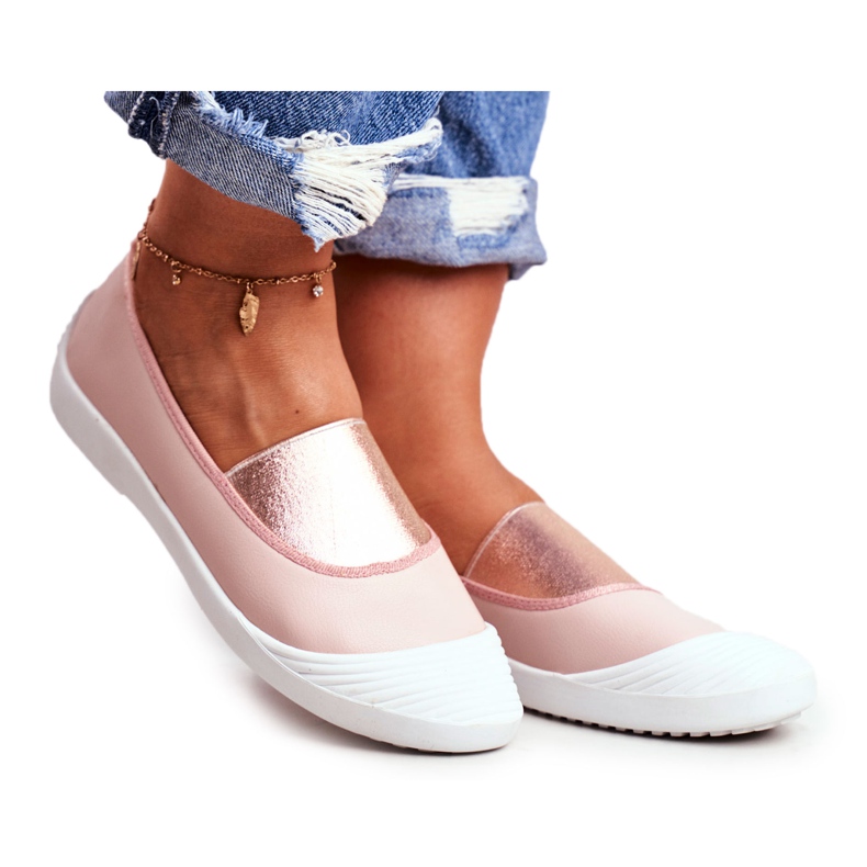 LU BOO Tênis Slip On Tênis Slip-on Rosa Justy