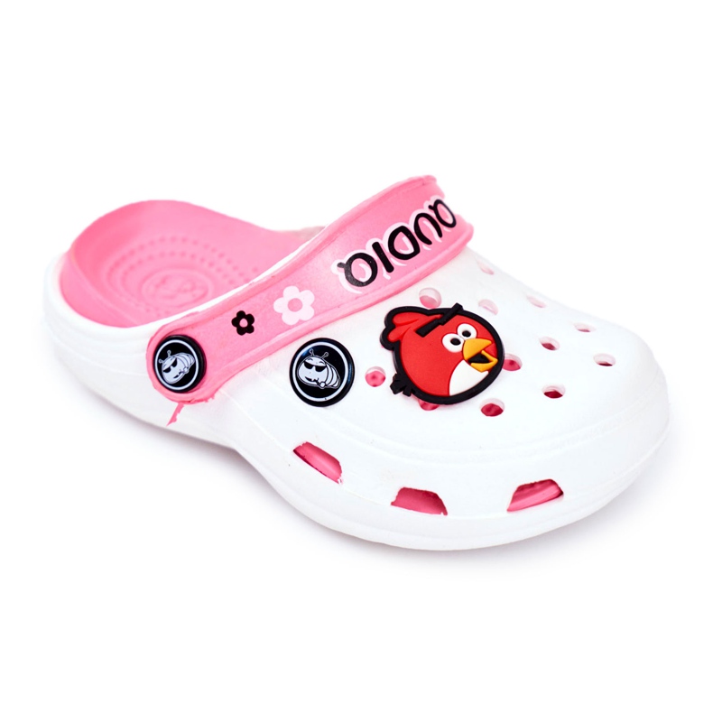 Espuma infantil Crooks White Birds AngryBirds branco rosa