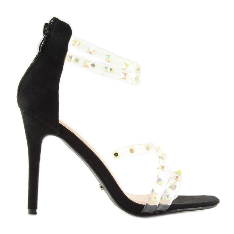 Sandálias com tiras de silicone pretas NF-25P Black preto Sandálias com tiras de silicone pretas NF-25P Black preto