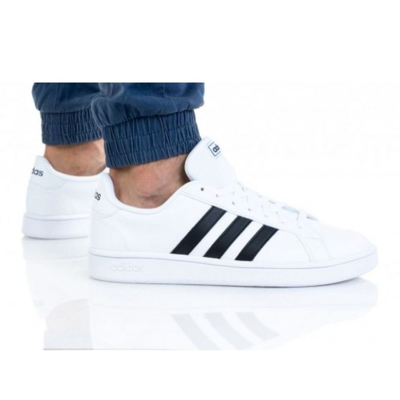 Sapatos Adidas Grand Court Base M EE7904 branco preto
