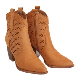 Botas de caubói Camel ZE05P com aberturas castanho
