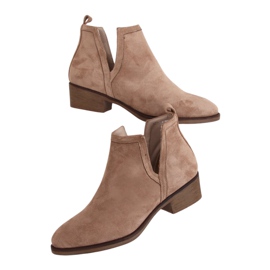 Botas femininas bege NS159P bege marrom