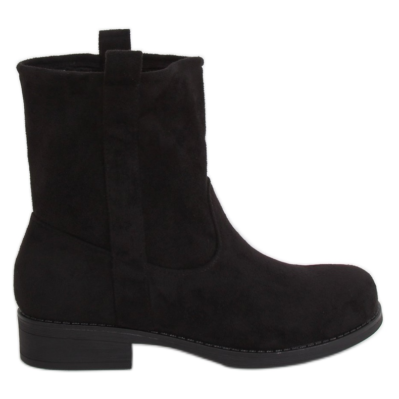 Botas femininas de camurça preta ST-18P pretas preto
