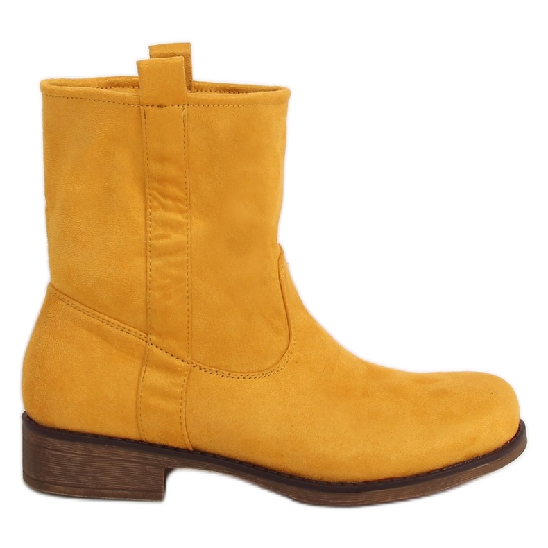 Botas de camurça de mel feminino ST-18P amarelas amarelo