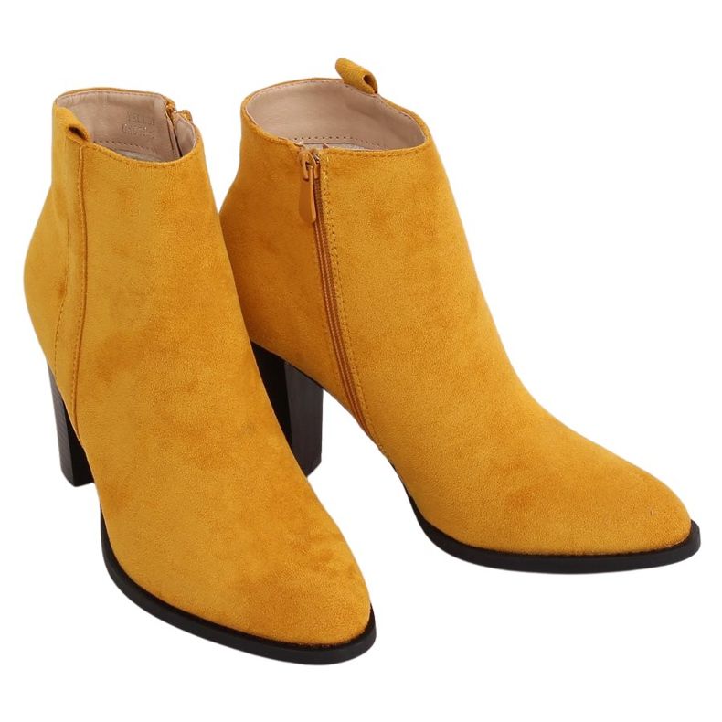 Salto alto clássico UK09P Amarelo mel multicolorido