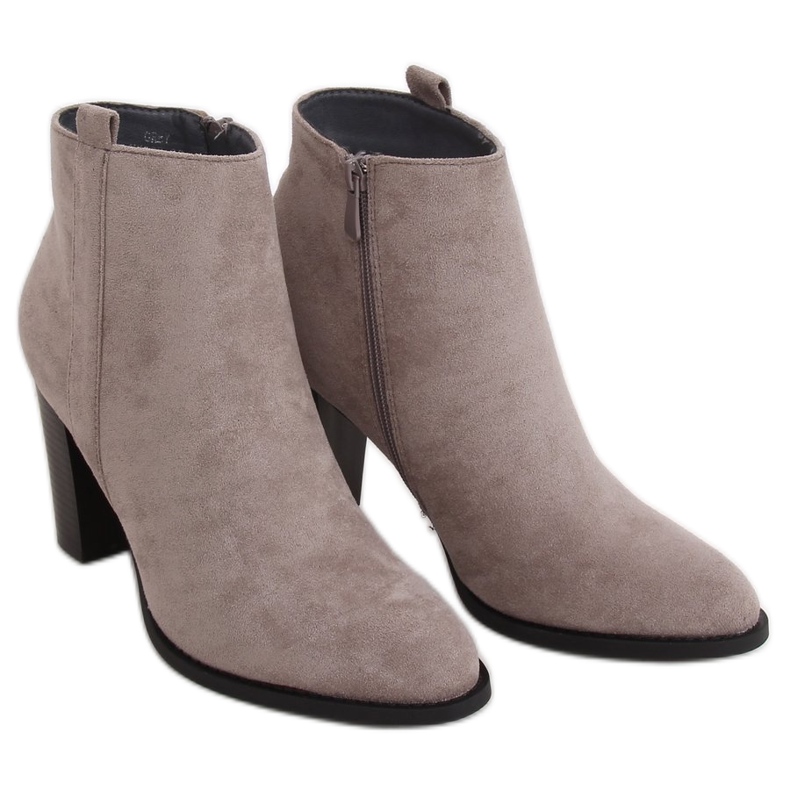 Salto alto cinza clássico UK09P Gray