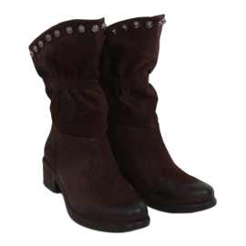 Botas marrons marrons para mulheres ST06P Marrom castanho