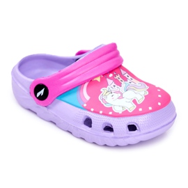Pônei Pônei Pônei De Espuma De Crocs Violeta Infantil roxo