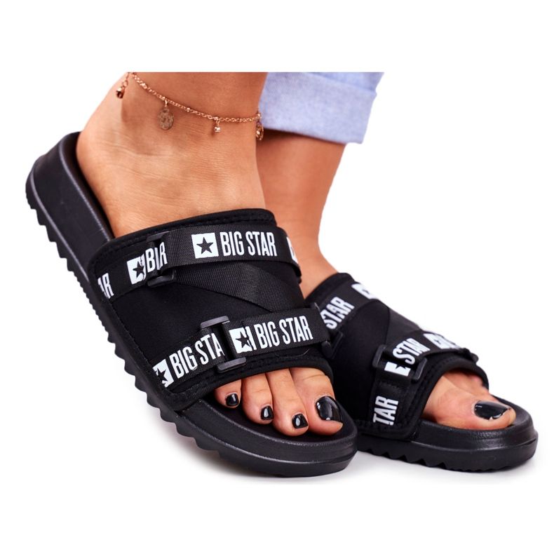 Chinelos femininos Big Star Militar Preto GG274018