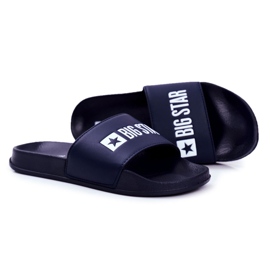 Chinelos masculinos Big Star Borracha Azul Marinho GG174931 azul-marinho