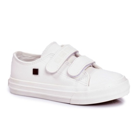 Big Star Tênis infantil estrela grande infantil com velcro branco GG374010