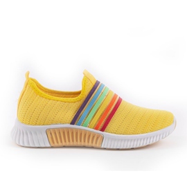 Sapatos esportivos slip-on amarelos BS30 multicolorido