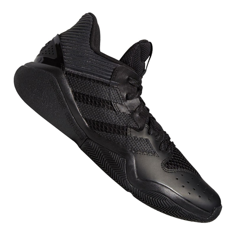 Tênis de basquete Adidas Harden Stepback M FW8487 preto preto