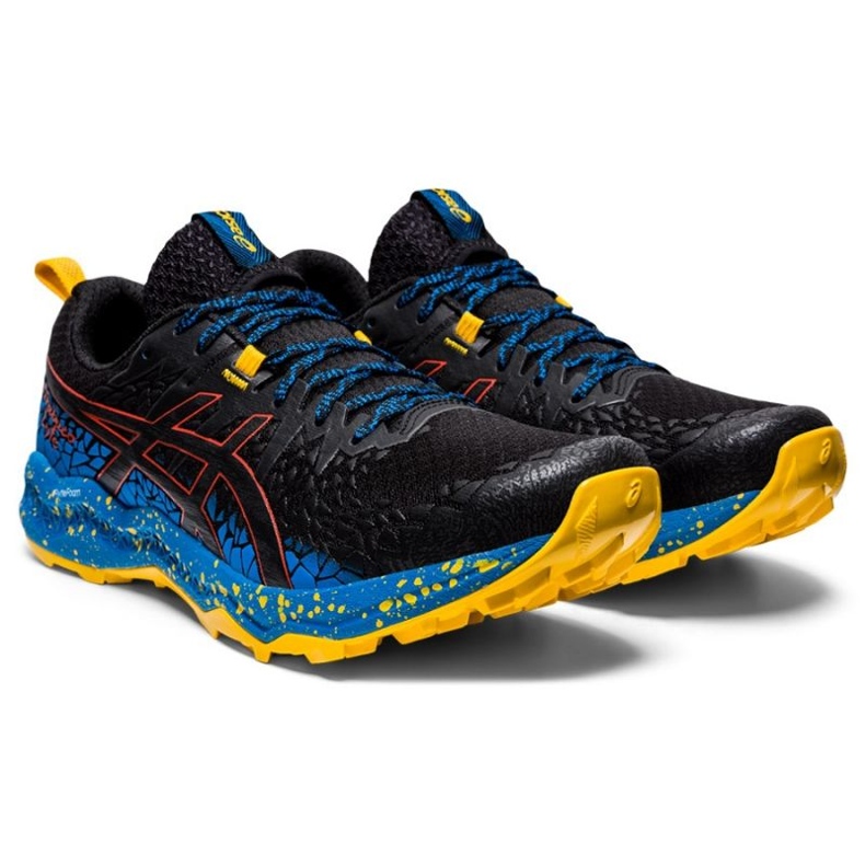 Tênis de corrida Asics FujiTrabuco Lyte M 1011A700-002 azul multicolorido Tênis de corrida Asics FujiTrabuco Lyte M 1011A700-002 azul multicolorido