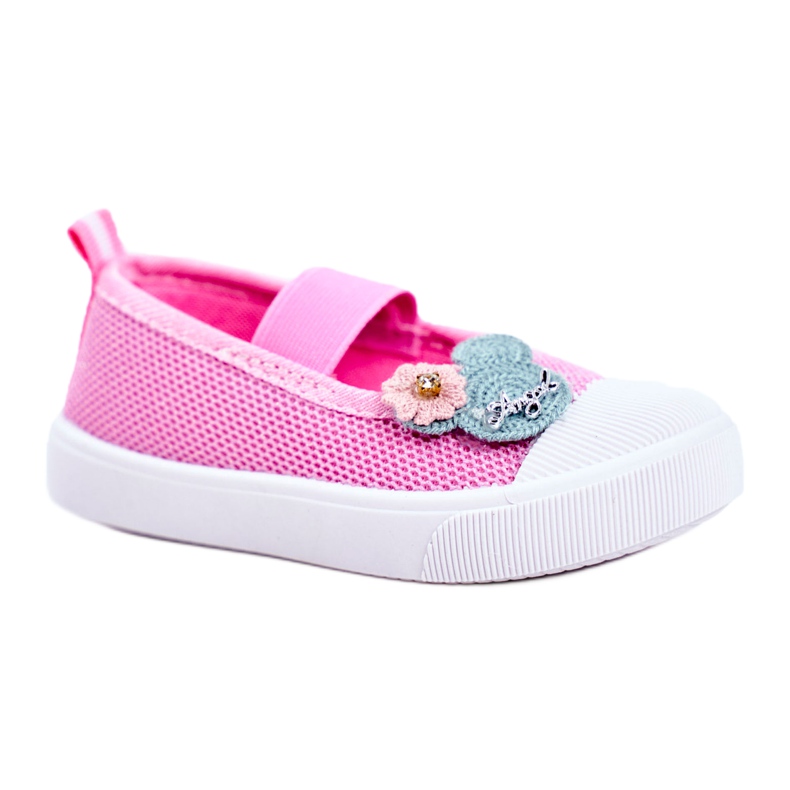 Le Scarpe Tênis infantil de velcro rosa Estienne