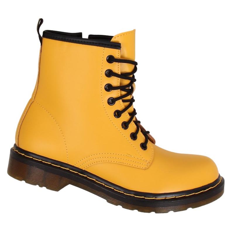 Botas botas de mel com laço NC1019 Amarelo Botas botas de mel com laço NC1019 Amarelo